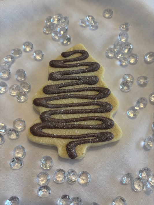Christmas tree with pearl shimmer